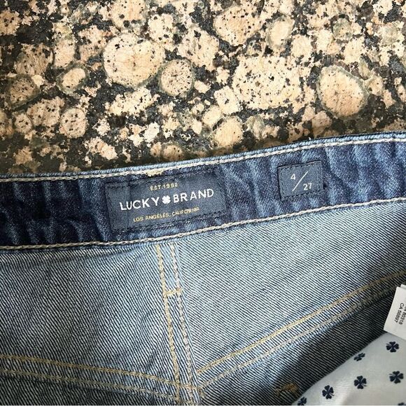 Lucky Brand The Boyfriend Denim Blue Shorts Size 4/27 Cuffed - Picture 5 of 7